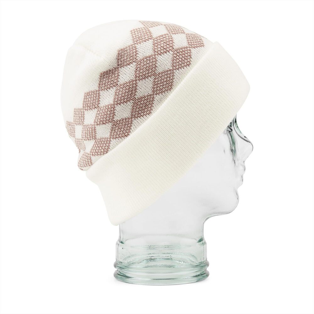 4300 Check This Snowboard Ski Beanie, White S4, ONE Size